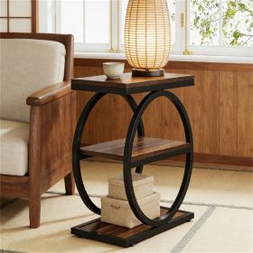Three tiered coffee table, side table, End Tables, space saving, multifunctional design
