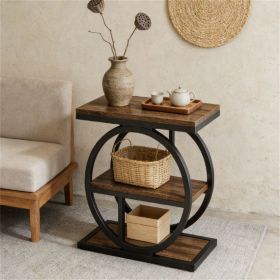 Wooden coffee table with storage rack, side table, sofa table