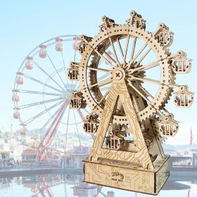 3d Wooden Puzzle Gear Ferris Wheel Music Box You Are My Sunshine Handmade Assembly Model Kit Holidays Brthdays Christmas Gifts
