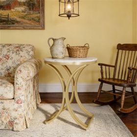 Circular coffee table, sofa, and side table are perfect for living rooms, bedrooms, or reception areas