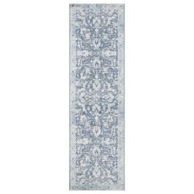 Blue Persian Non-Skid Indoor 2' x 7' Runner Rug