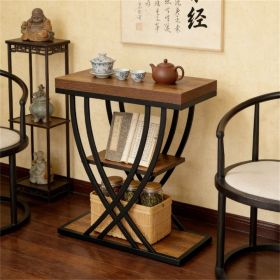 Double layered narrow table, side table, coffee table, bedside table, End Tables with space saving design