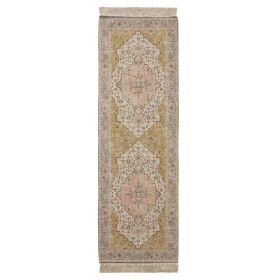 Persian Fringe Area Rug, Blush, 24"x84"