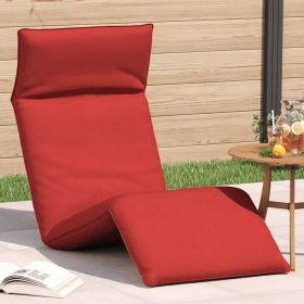 Folding Sun lounger Red 68.9x21.3x3.3" Oxford Fabric