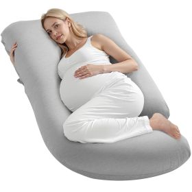 VEVOR Pregnancy Pillow, G-Shaped Maternity Pillow for Sleeping, Full-Body Support Pillow with Removable & Washable Cover