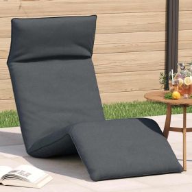 Sun Lounger Gray Oxford fabric, metal, foam Large Collapsible