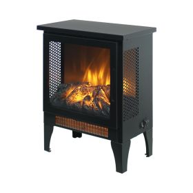 17 inch Freestanding Electric Fireplace Stove heater with 3D Flame effect
