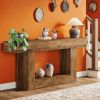 Console Table 2-Tier Entryway Table Wood Sofa Table