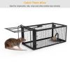 1Pc Rat Trap Cage Humane Live Rodent Trap Cage Galvanized Iron Mice Mouse Control Bait Catch with Detachable U Shaped Rod