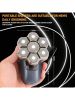Head Shaver for Bald Men, 7D Electric Rotary Razor 5-in-1 Grooming Kit with Nose Hair Trimmer, Sideburn Clipper & Facial Brush