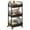 Cowin 3-Tier Metal Rolling Storage Cart Shelves Rolling Utility Cart Organizer Cart Movable Storage Organizer Bathroom Kitchen Office Workshop White