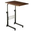 C Side Table 3-Tier Laptop Desk Small Slim Snack Side Table for Couch Bed Sofa for Small Spaces Living Room Bedroom
