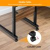 C Side Table 3-Tier Laptop Desk Small Slim Snack Side Table for Couch Bed Sofa for Small Spaces Living Room Bedroom